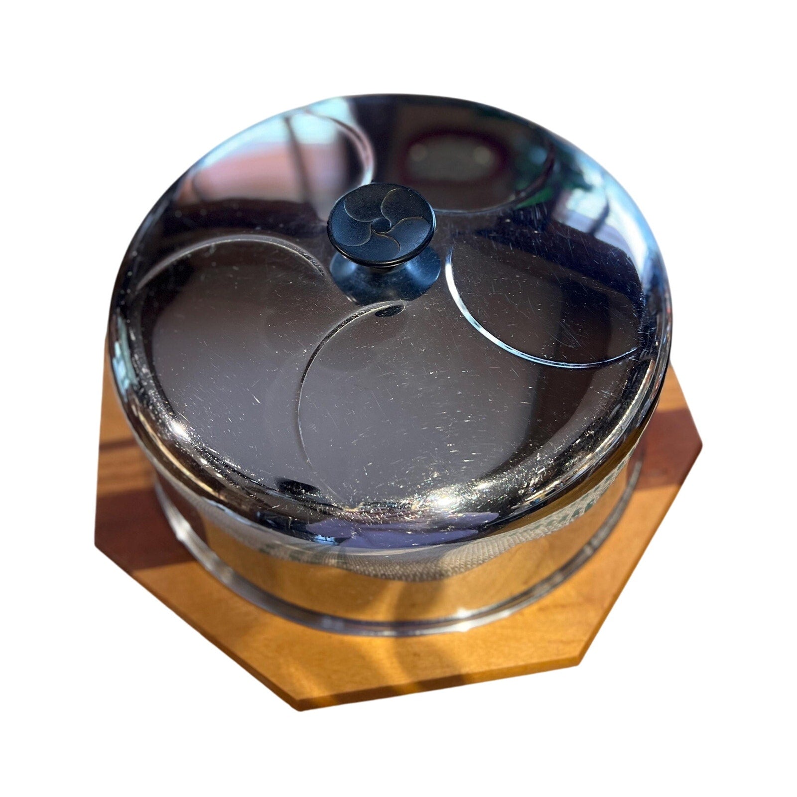 Vintage Mid-Century Chrome Cake Cover