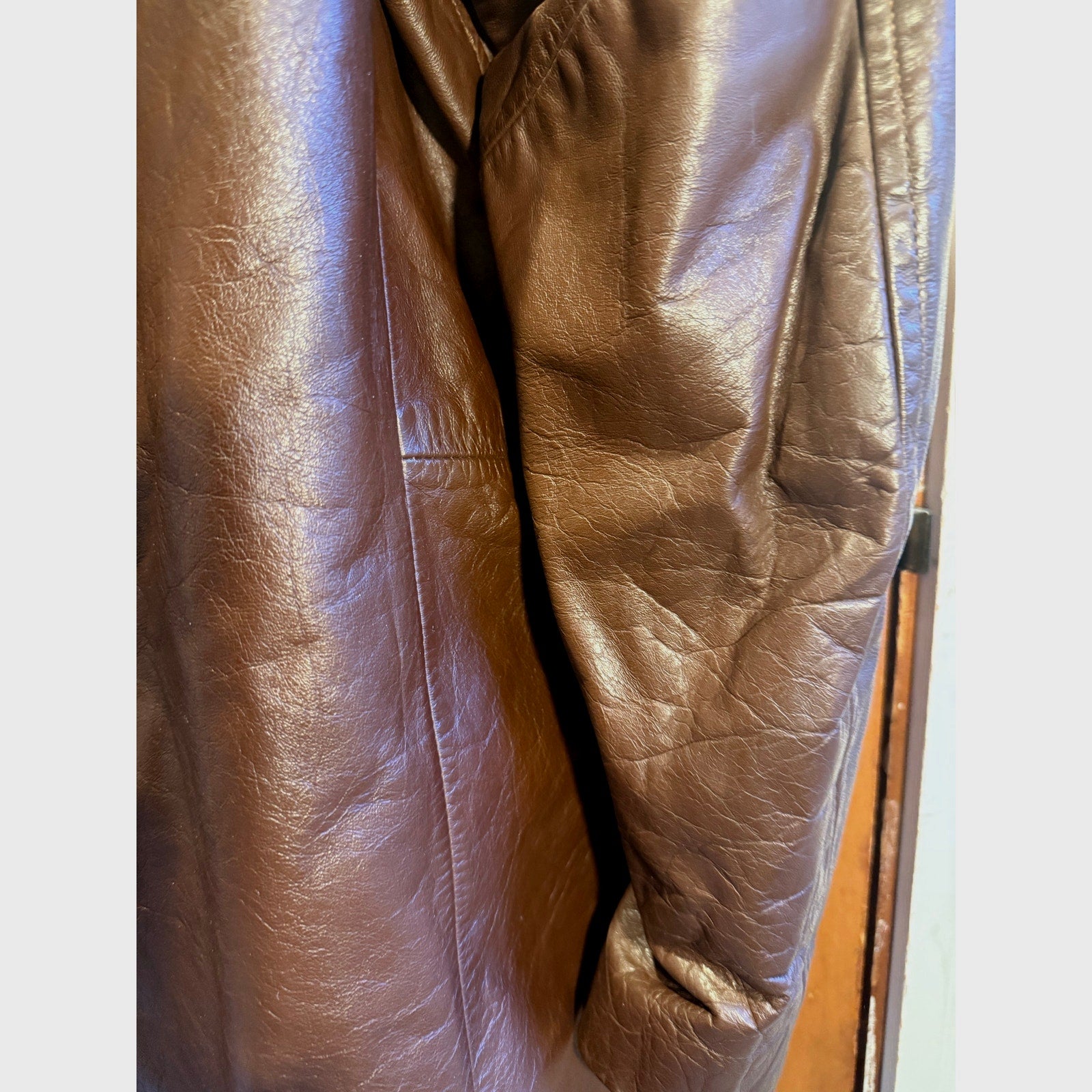 Vintage London Fog Leather Coat Men’s 50L