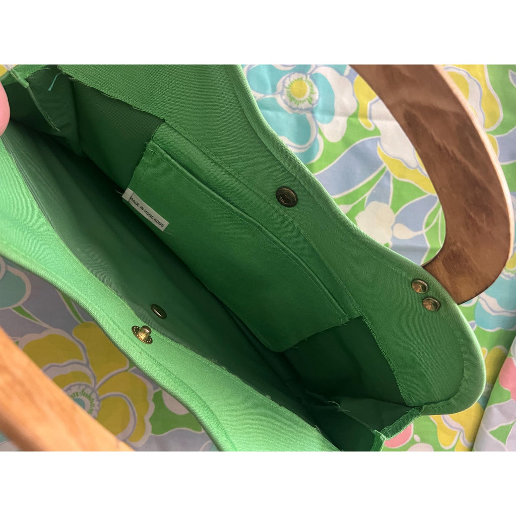 60s/70s Mod Lime Green Bermuda Handbag