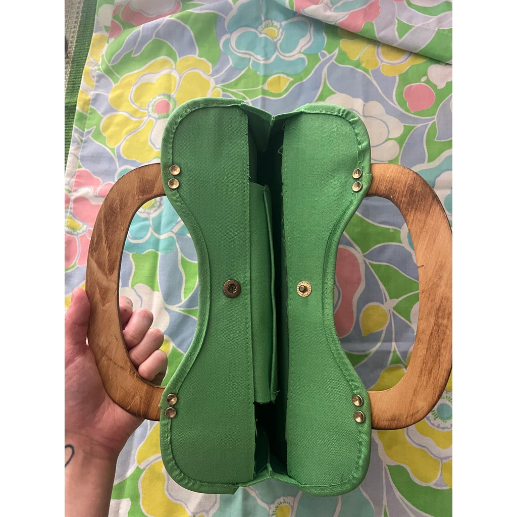 60s/70s Mod Lime Green Bermuda Handbag