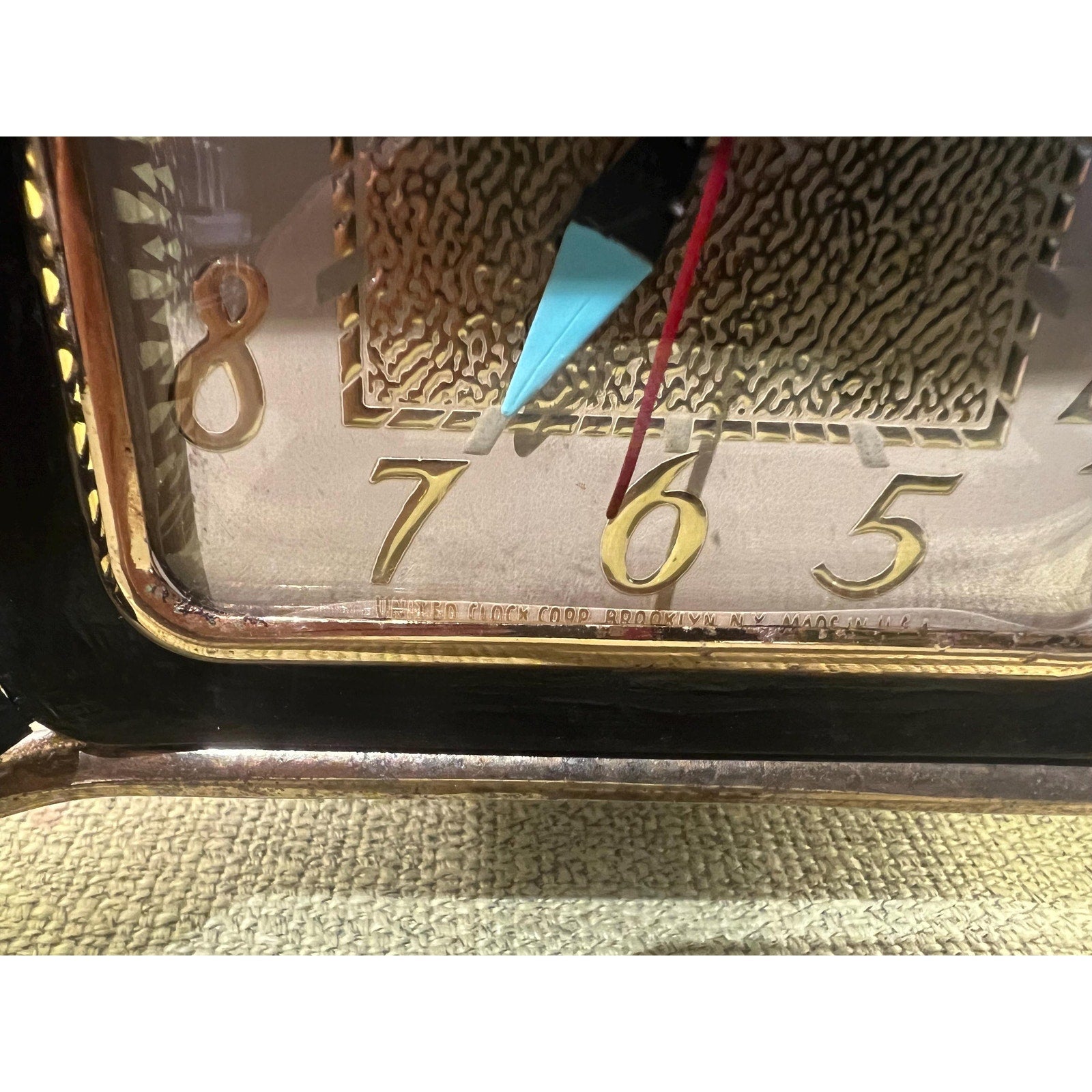 1950s/60s Atomic Age Bowtie Clock Light- RARE!