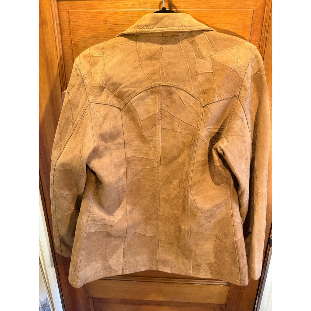 70s Vintage Suede Patchwork Blazer