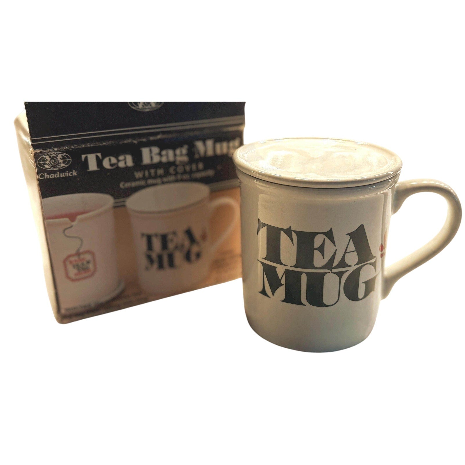 RARE 70s Chadwick Tea Bag Mug with Cover