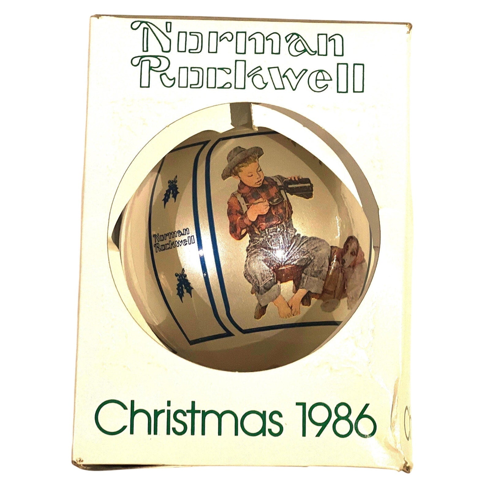 Limited Edition Norman Rockwell Collector Christmas Ornament 1986
