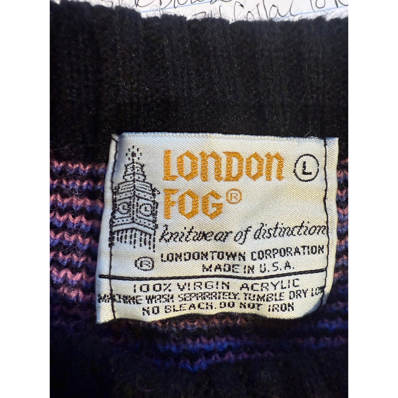 1980s London Fog Sweater