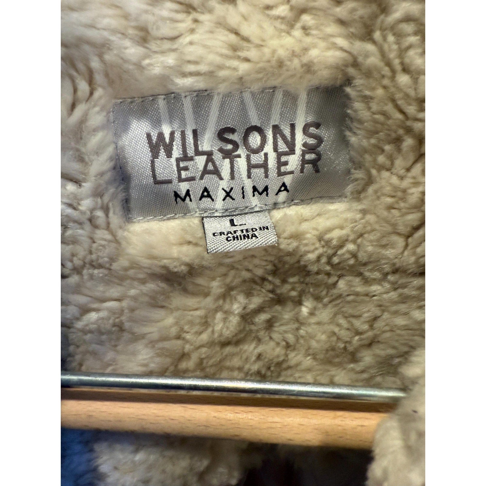 Vintage 90s Wilsons Leather Maxima Suede Sherpa Jacket | Large